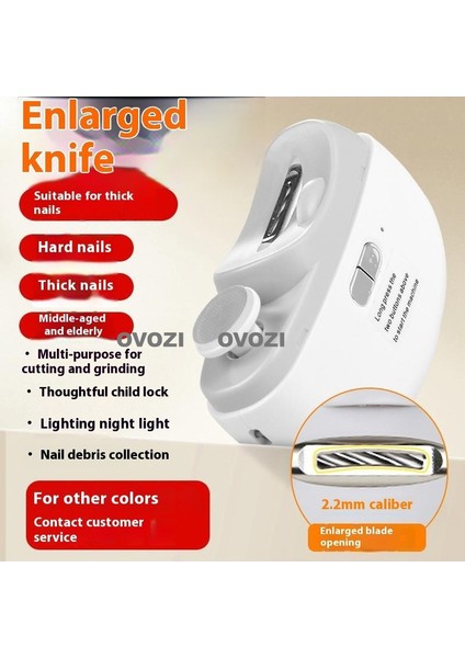 Ovozı Elektrikli Tırnak Makası Çok Fonksiyonlu Tırnak Bileyici (Yurt Dışından)