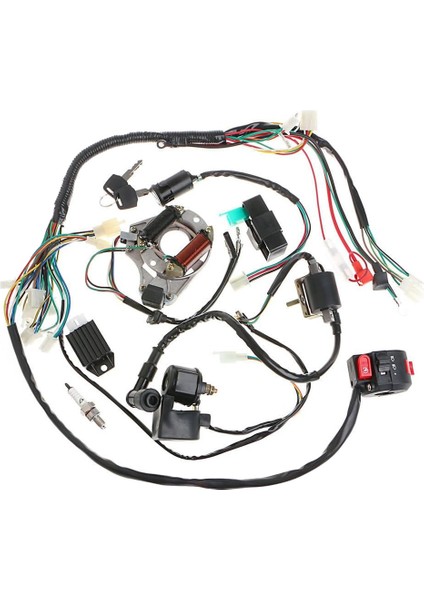 70 90 110CC Tam Araç Kablo Demeti Başlangıç Kablo Demeti Hattı Başlangıç Ateşleme Kiti Atv Aksesuarları (Yurt Dışından)