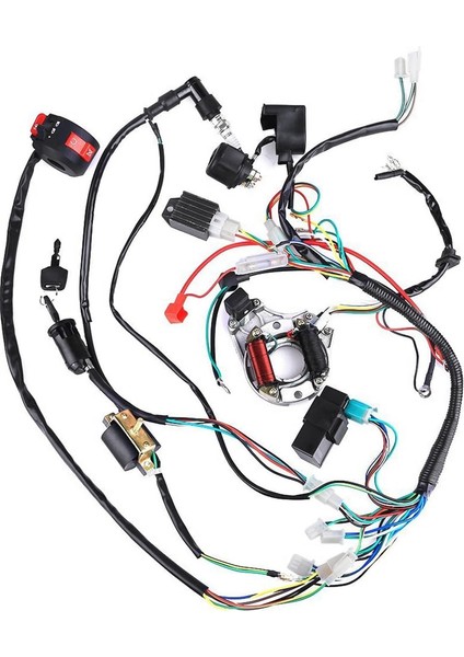 70 90 110CC Tam Araç Kablo Demeti Başlangıç Kablo Demeti Hattı Başlangıç Ateşleme Kiti Atv Aksesuarları (Yurt Dışından) modelleri