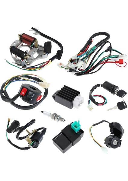 70 90 110CC Tam Araç Kablo Demeti Başlangıç Kablo Demeti Hattı Başlangıç Ateşleme Kiti Atv Aksesuarları (Yurt Dışından) fırsatları