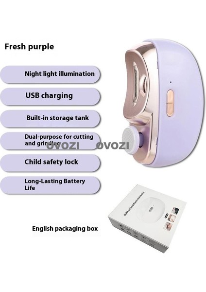 Ovozı Elektrikli Tırnak Makası Çok Fonksiyonlu Tırnak Bileyici (Yurt Dışından)