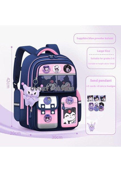 Ovozı Sevimli Karikatür Yük Azaltma Omurga Koruma Öğrenci Okul Çantası Eğlence Omuz Çantası (Yurt Dışından)