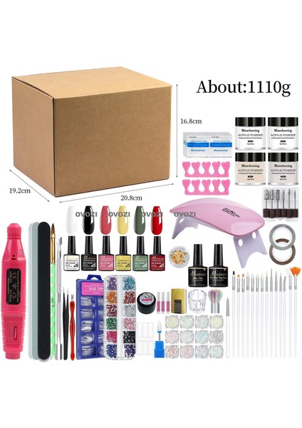 Ovozı Yapay Tırnak Manikür Seti (Yurt Dışından)