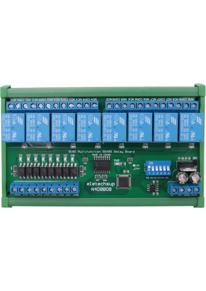 Dc 24 V 8 Ch RS485 Röle Kartı Modbus Rtu Uart Uzaktan Kumanda Anahtarı Plc Otomasyon Kontrolü Için DIN35 Ray Kutusu (Yurt Dışından)