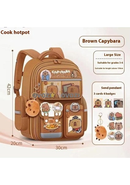 Ovozı Sevimli Karikatür Yük Azaltma Omurga Koruma Öğrenci Okul Çantası Eğlence Omuz Çantası (Yurt Dışından)