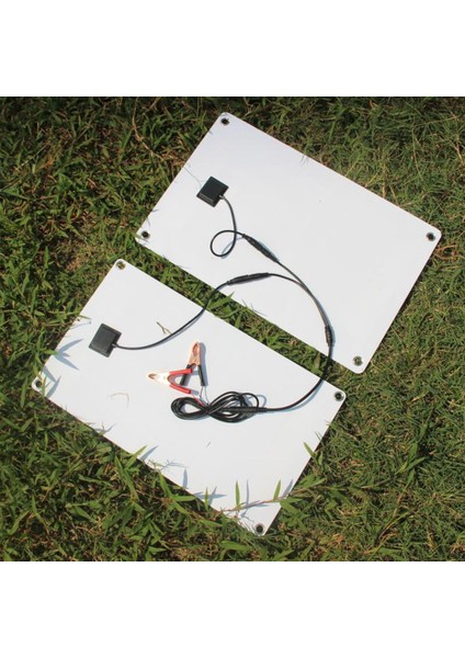 20W 12V Esnek Güneş Panelı Kiti Çift Dc Bağlantı Noktası Açık Kamp Şarj Kiti Araba Rv Tekne Pil Için Cep Telefonu (Yurt Dışından) fırsatları