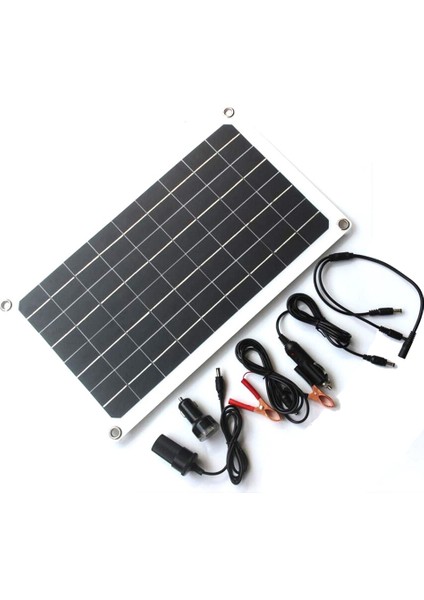 20W 12V Esnek Güneş Panelı Kiti Çift Dc Bağlantı Noktası Açık Kamp Şarj Kiti Araba Rv Tekne Pil Için Cep Telefonu (Yurt Dışından) indirimleri