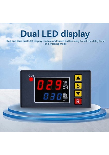 T3231 Programlanabilir Zaman Kontrol Cihazı Dc 12V 240W Çift LED Ekranlı Dijital Röle Zaman Geciktirme Anahtarı (Yurt Dışından) fırsatları