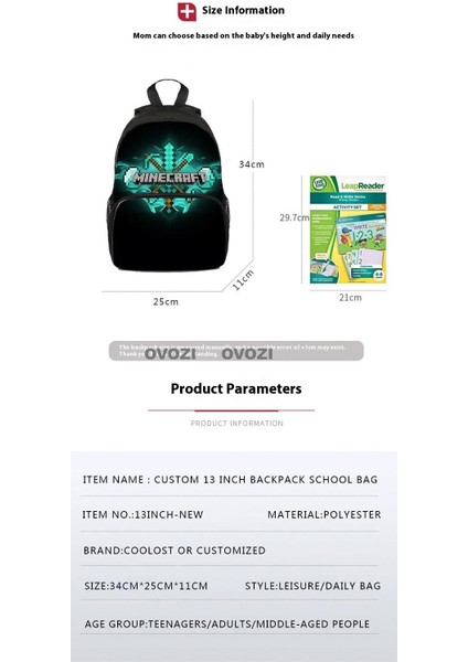 Ovozı Benim Dünyam Omurga Koruyucu Omuz Çantası Öğrenci Okul Çantası (Yurt Dışından) modelleri