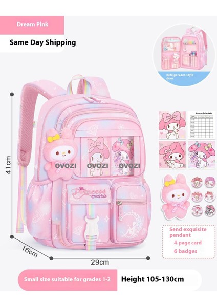 Ovozı Karikatür Öğrenci Okul Çantası Büyük Kapasiteli Günlük Omuz Çantası (Yurt Dışından)