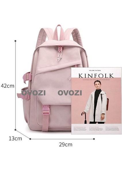 Ovozı Öğrenci Büyük Kapasiteli Okul Çantası Günlük Omuz Çantası (Yurt Dışından) fiyatları