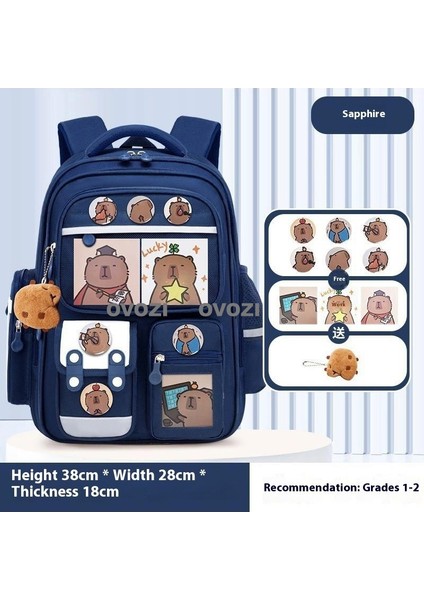 Ovozı Sevimli Karikatür Yük Azaltma Omurga Koruma Öğrenci Okul Çantası Eğlence Omuz Çantası (Yurt Dışından)