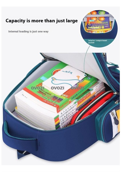 Ovozı Su Geçirmez Yük Azaltma Büyük Kapasiteli Öğrenci Okul Çantası Eğlence Omuz Çantası (Yurt Dışından) modelleri