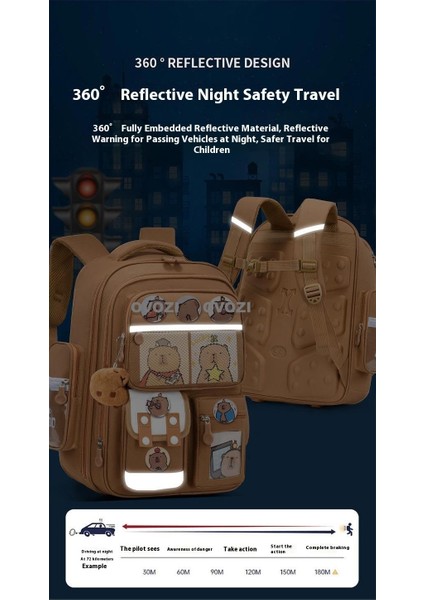 Ovozı Sevimli Karikatür Yük Azaltma Omurga Koruma Öğrenci Okul Çantası Eğlence Omuz Çantası (Yurt Dışından) fiyatları