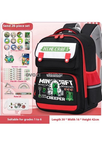 Ovozı Öğrenci Okul Çantası Seti Günlük Omuz Çantası (Yurt Dışından)