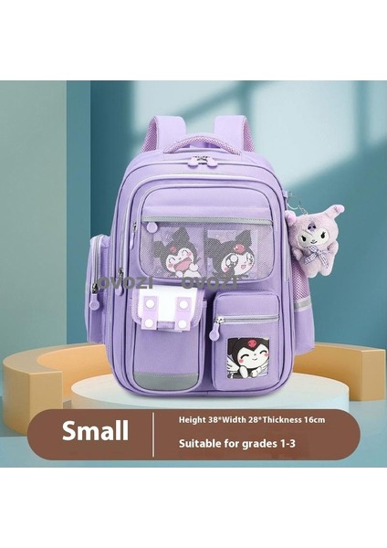 Ovozı Büyük Kapasiteli Karikatür Öğrenci Okul Çantası Günlük Omuz Çantası (Yurt Dışından)