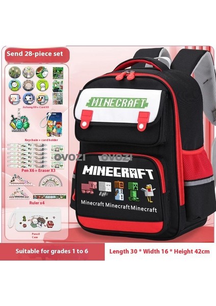 Ovozı Öğrenci Okul Çantası Seti Günlük Omuz Çantası (Yurt Dışından)