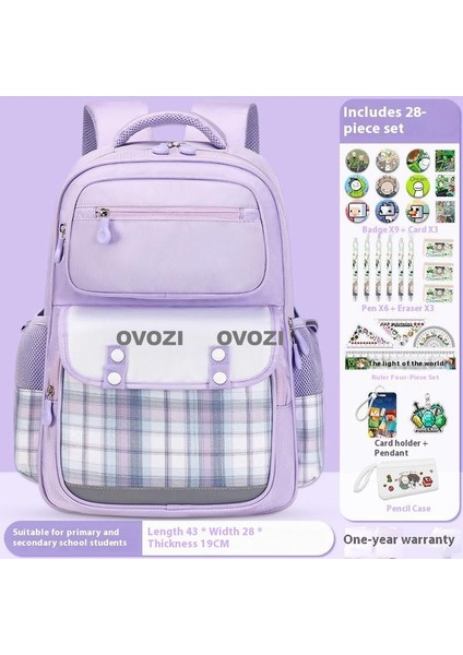 Ovozı Öğrenci Okul Çantası Seti Günlük Omuz Çantası (Yurt Dışından)