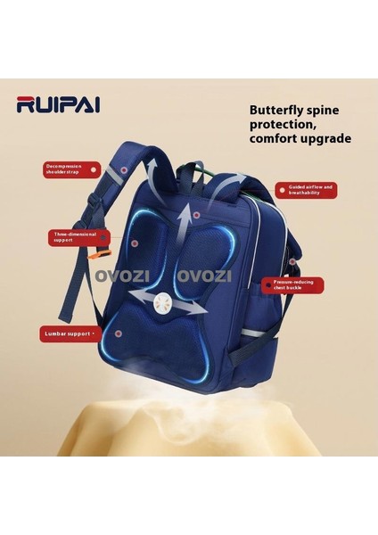 Ovozı Su Geçirmez Yük Azaltma Büyük Kapasiteli Öğrenci Okul Çantası Eğlence Omuz Çantası (Yurt Dışından) modelleri