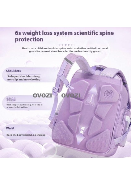 Ovozı 44CM One Piece Omurga Koruması ve Büyük Kapasiteli Öğrenci Okul Çantası Açılış Sezonu Hediye Çantası Eğlence Omuz Çantası Yükünü Azaltmak (Yurt Dışından) modelleri