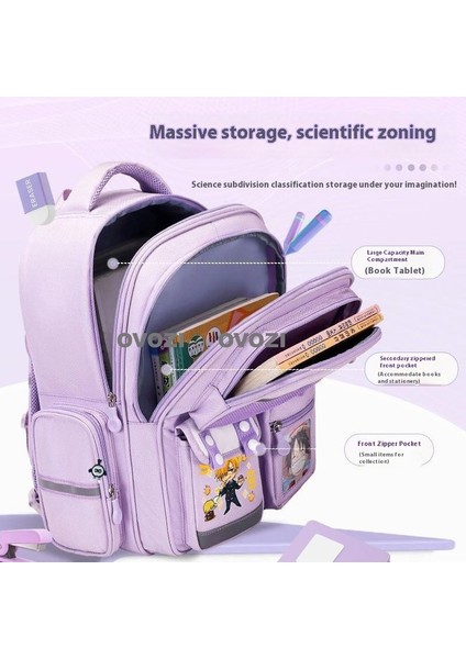 Ovozı 44CM One Piece Omurga Koruması ve Büyük Kapasiteli Öğrenci Okul Çantası Açılış Sezonu Hediye Çantası Eğlence Omuz Çantası Yükünü Azaltmak (Yurt Dışından) fırsatları