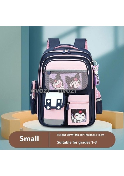 Ovozı Büyük Kapasiteli Karikatür Öğrenci Okul Çantası Günlük Omuz Çantası (Yurt Dışından)