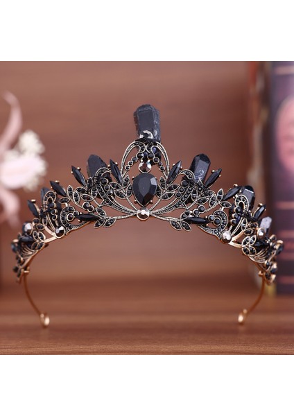 Retro Barok Moda Taç Saç Aksesuarları Avrupa ve Amerikan Tanrıça Podyum Parti Kafa Bandı Aksesuarları Taç Şeklindeki Aksesuarlar (Yurt Dışından)