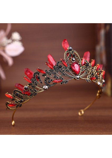 Retro Barok Moda Taç Saç Aksesuarları Avrupa ve Amerikan Tanrıça Podyum Parti Kafa Bandı Aksesuarları Taç Şeklindeki Aksesuarlar (Yurt Dışından)