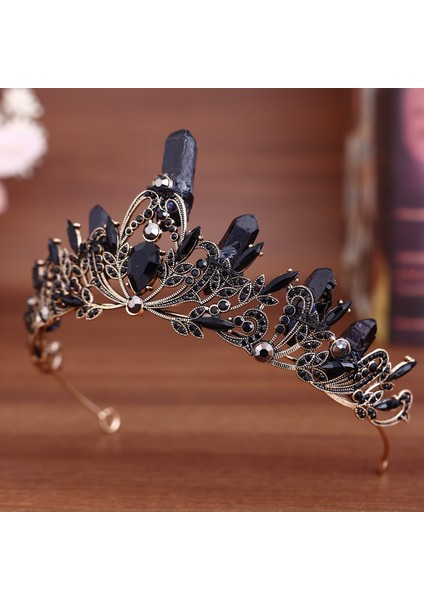 Retro Barok Moda Taç Saç Aksesuarları Avrupa ve Amerikan Tanrıça Podyum Parti Kafa Bandı Aksesuarları Taç Şeklindeki Aksesuarlar (Yurt Dışından) fiyatları