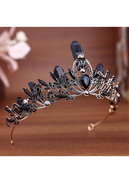 Retro Barok Moda Taç Saç Aksesuarları Avrupa ve Amerikan Tanrıça Podyum Parti Kafa Bandı Aksesuarları Taç Şeklindeki Aksesuarlar (Yurt Dışından) modelleri