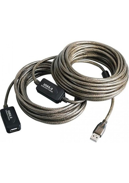 USB 2.0 Extension Uzatma Kablosu Güçlendirilmiş USB Uzatma Kablosu 20 M