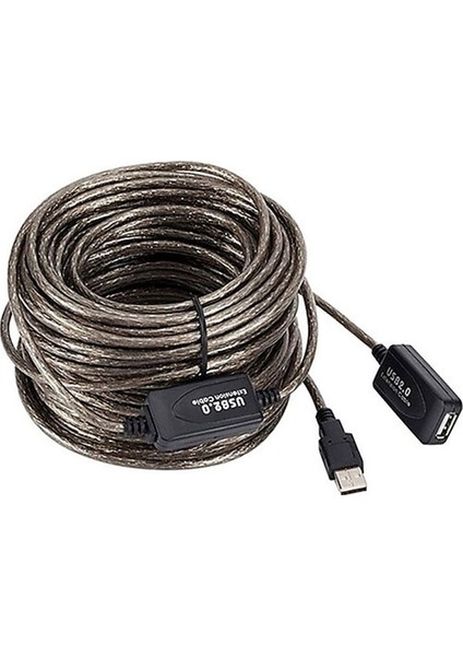 USB 2.0 Extension Uzatma Kablosu Güçlendirilmiş USB Uzatma Kablosu 20 M fiyatları
