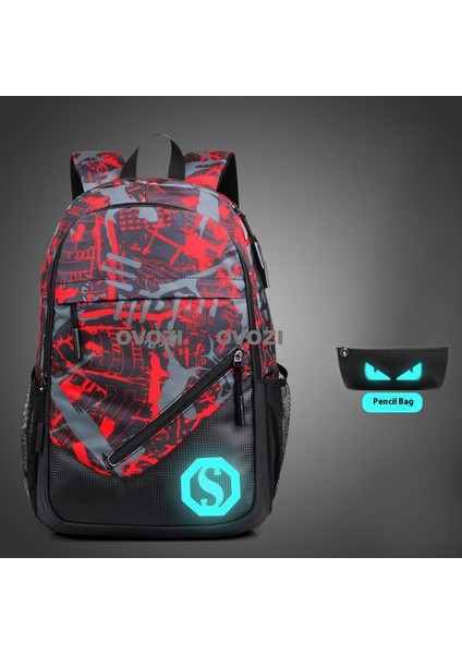 Ovozı Günlük Omuz Çantası Öğrenci Okul Çantası Seti (Yurt Dışından)