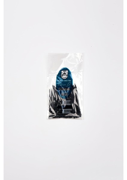 2,5X100 Siyah Kablo Bağı & Plastik Kelepçe & Cırt Kelepçe 100 Adet (Paket)