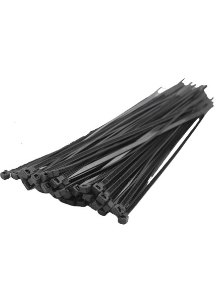 Home 100 Adet Kablo Bağı Seti, Amerikan Kelepçesi, Cırt Elektrik Kablo Bağı, Dayanıklı ve Çok Yönlü Kullanım Için Ideal, Organizasyon ve Düzenleme (Siyah, 3.6X300MM)