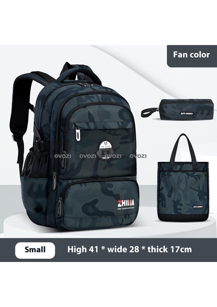 Ovozı Günlük Omuz Çantası Öğrenci Okul Çantası Seti (Yurt Dışından)