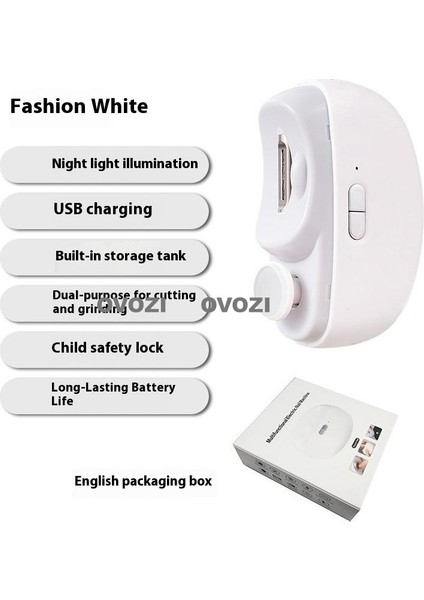 Ovozı Elektrikli Tırnak Makası Çok Fonksiyonlu Tırnak Bileyici (Yurt Dışından)