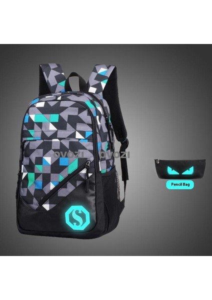 Ovozı Günlük Omuz Çantası Öğrenci Okul Çantası Seti (Yurt Dışından)