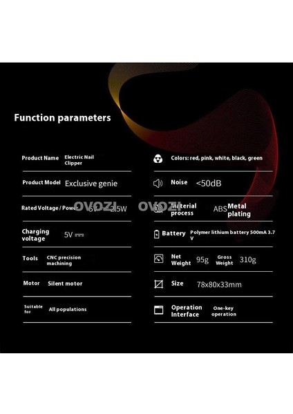 Ovozı Elektrikli Tırnak Makası Çok Fonksiyonlu Tırnak Bileyici (Yurt Dışından) modelleri