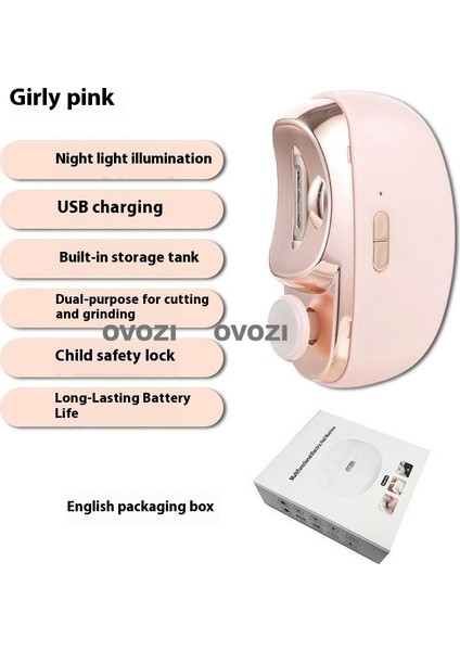Ovozı Elektrikli Tırnak Makası Çok Fonksiyonlu Tırnak Bileyici (Yurt Dışından)