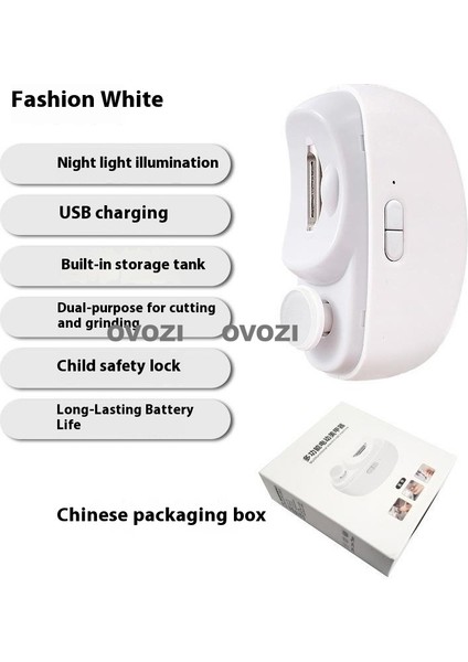 Ovozı Elektrikli Tırnak Makası Çok Fonksiyonlu Tırnak Bileyici (Yurt Dışından)