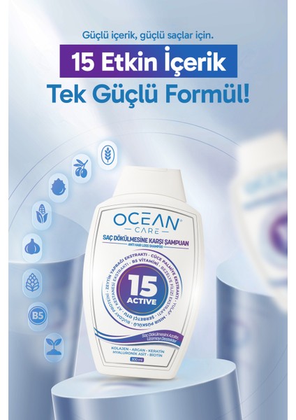 Şampuan 15 Aktifli Saç Dökülmesine ve Kırılmasına Karşı Şampuan 300 ml