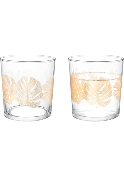 Golden Leaves Pierretta 4 lü Su Bardağı Seti - 380 ml fiyatları