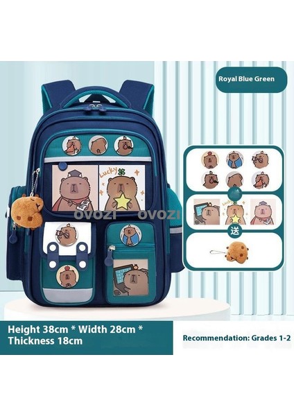 Ovozı Sevimli Karikatür Yük Azaltma Omurga Koruma Öğrenci Okul Çantası Eğlence Omuz Çantası (Yurt Dışından)