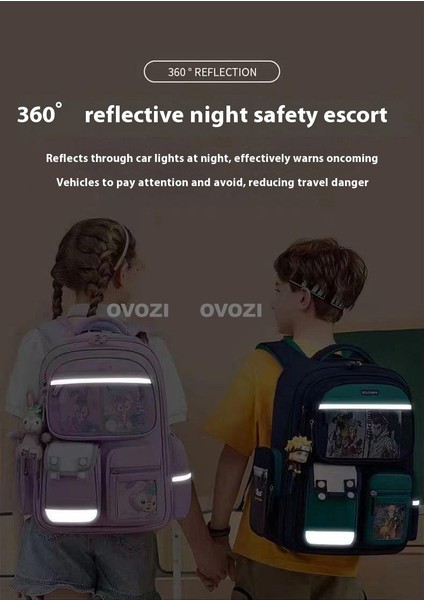 Ovozı Sevimli Karikatür Yük Azaltma Omurga Koruma Öğrenci Okul Çantası Eğlence Omuz Çantası (Yurt Dışından) indirimleri