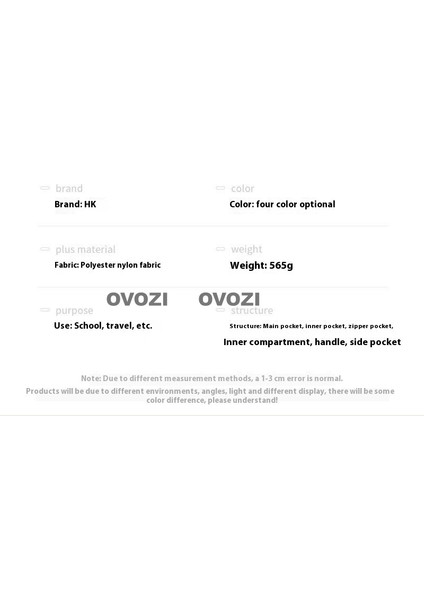 Ovozı Günlük Omuz Çantası Öğrenci Okul Çantası (Yurt Dışından) modelleri
