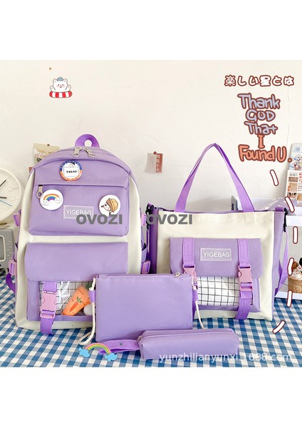 Ovozı Öğrenci Okul Çantası Seti (Yurt Dışından)