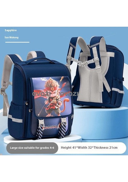Ovozı Büyük Kapasiteli Karikatür Öğrenci Okul Çantası Günlük Omuz Çantası (Yurt Dışından)