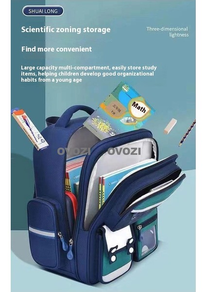 Ovozı Sevimli Karikatür Yük Azaltma Omurga Koruma Öğrenci Okul Çantası Eğlence Omuz Çantası (Yurt Dışından) fırsatları