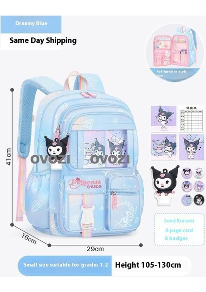 Ovozı Büyük Kapasiteli Öğrenci Okul Çantası Günlük Omuz Çantası (Yurt Dışından)